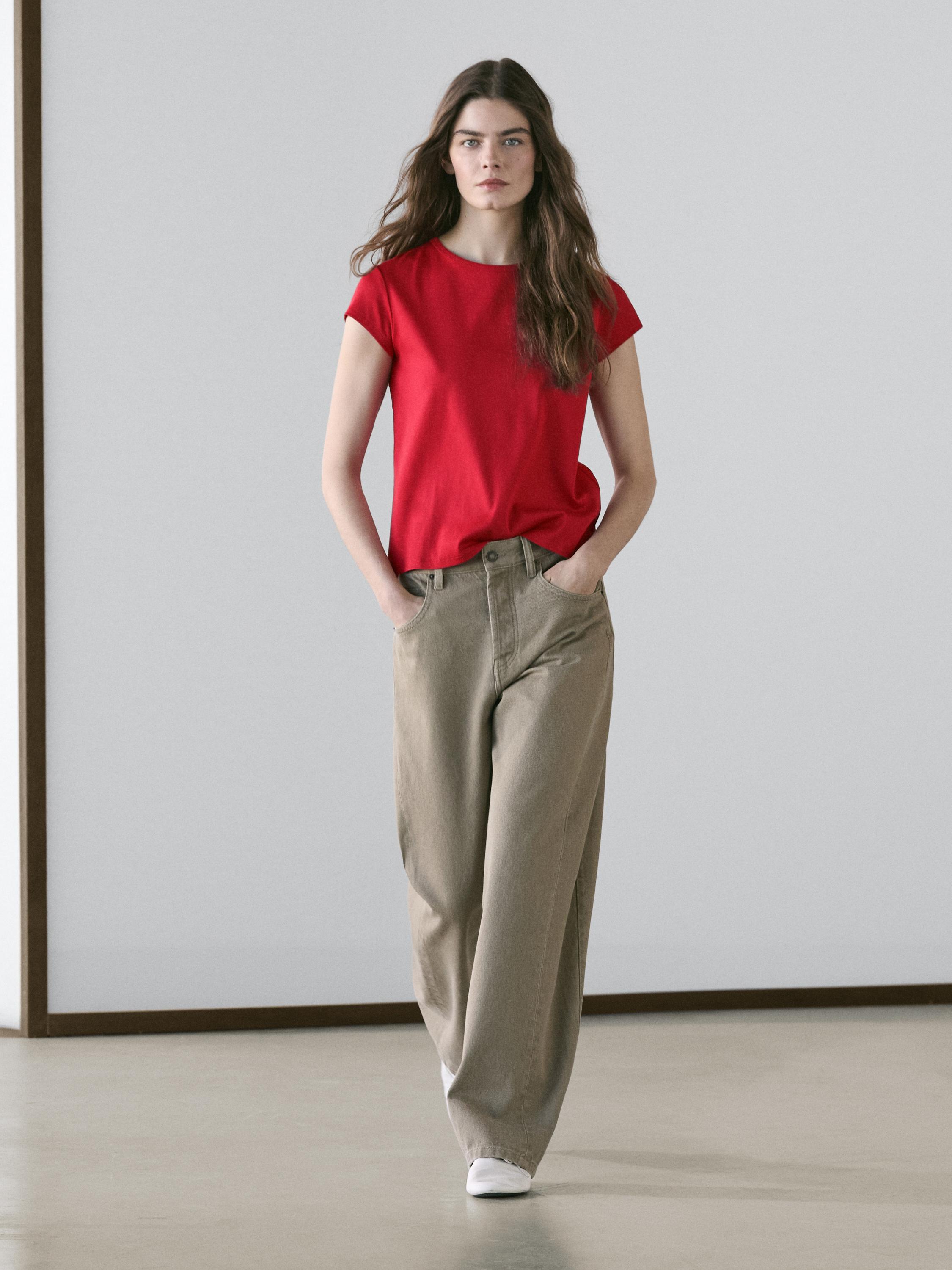 Mid-waist balloon fit jeans